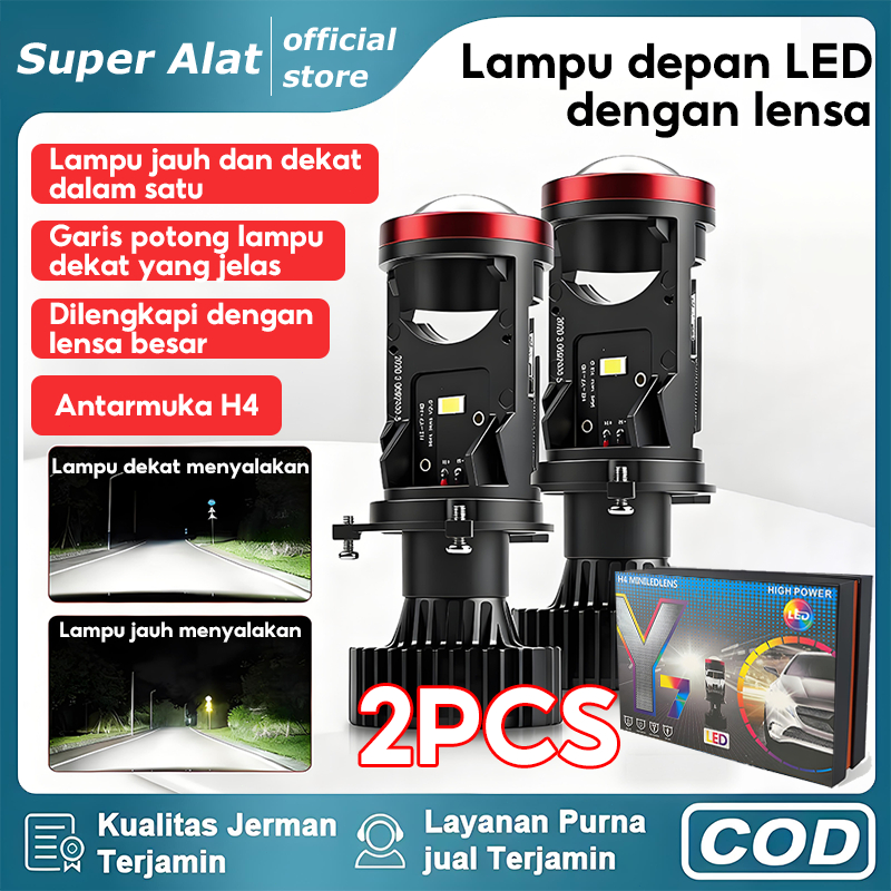 Jual Super Alat Lampu Led Mobil Dan Motor H4 Mini PJECTOR PROJIE Y7D ...