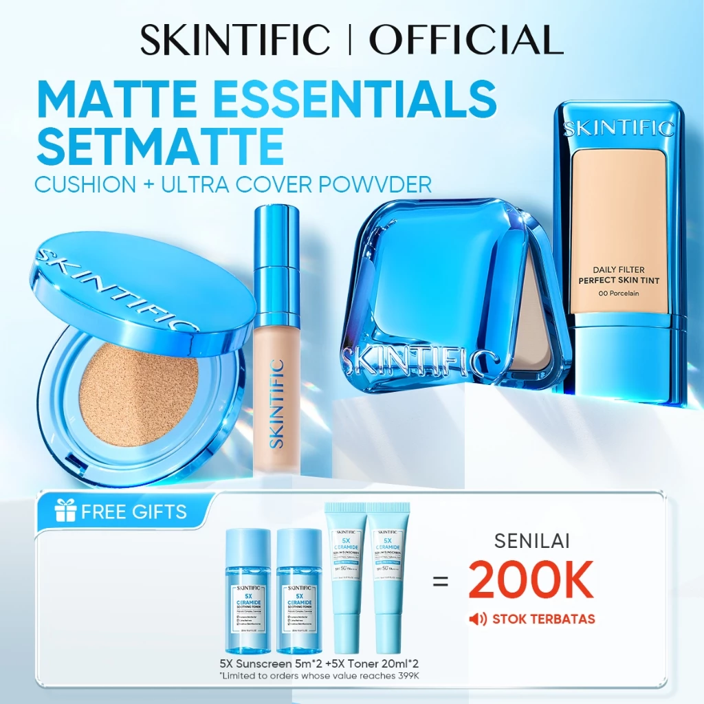 SKINTIFIC 4pcs Matte Makeup Set SPF 50+ Long Lasting