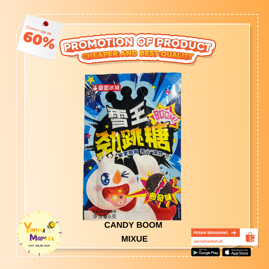 Jual MIXUE SUGAR ROCK BOOM OREO CANDY / PERMEN MIXUE ( 6 gr ) | Shopee ...