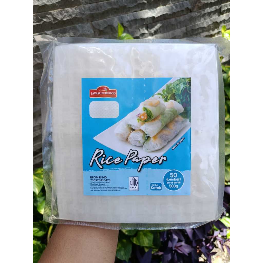Jual Java Superfood Rice Paper Bentuk Bulat dan Kotak (isi 50pcs ...