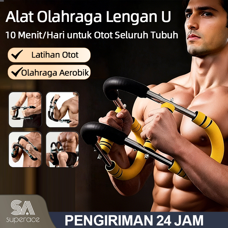 Superace Power Twister 3 Level (30-40-50 KG) Arm Trainer Untuk Pembentuk Otot Lengan Perut Dan Dada