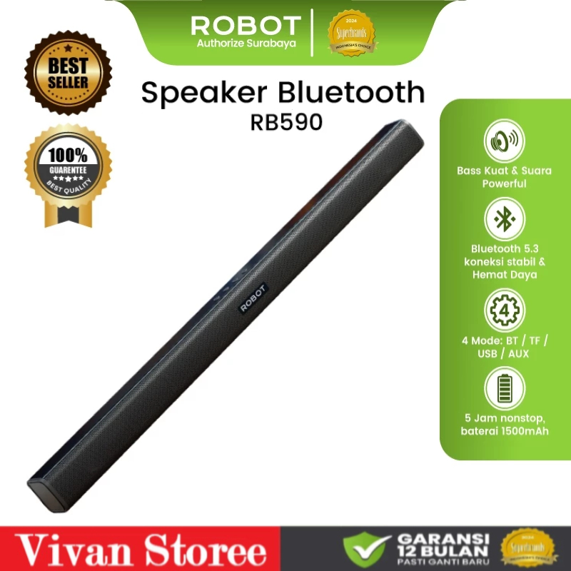 Jual ROBOT RB590 Speaker Soundbar TV Wireless Bluetooh 5.3 Home Theater ...