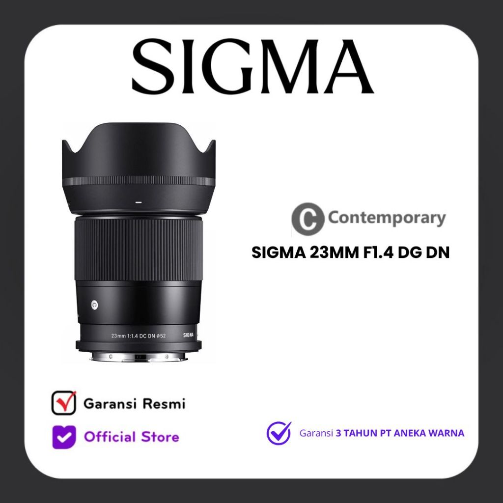 SIGMA 23mm F1.4 DC DN SONY E APSC SIGMA 23mm F1.4 DC DN |