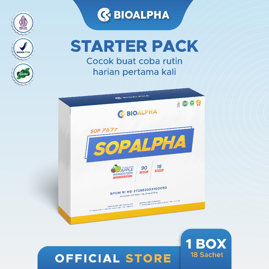 {STARTER PACK} - SOPALPHA 1 BOX ISI 18 Sachets