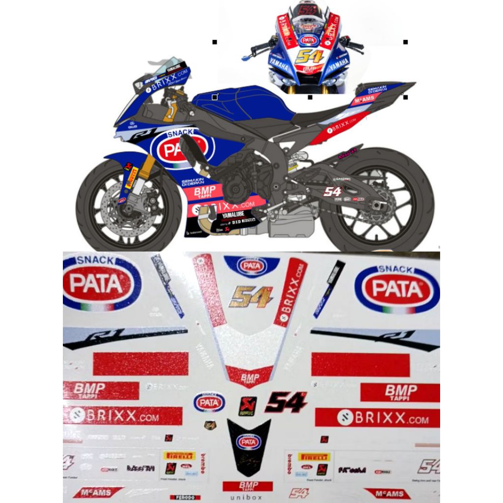 Jual Decal Toprak Yamaha R1 1/12, Decal no precut | Shopee Indonesia