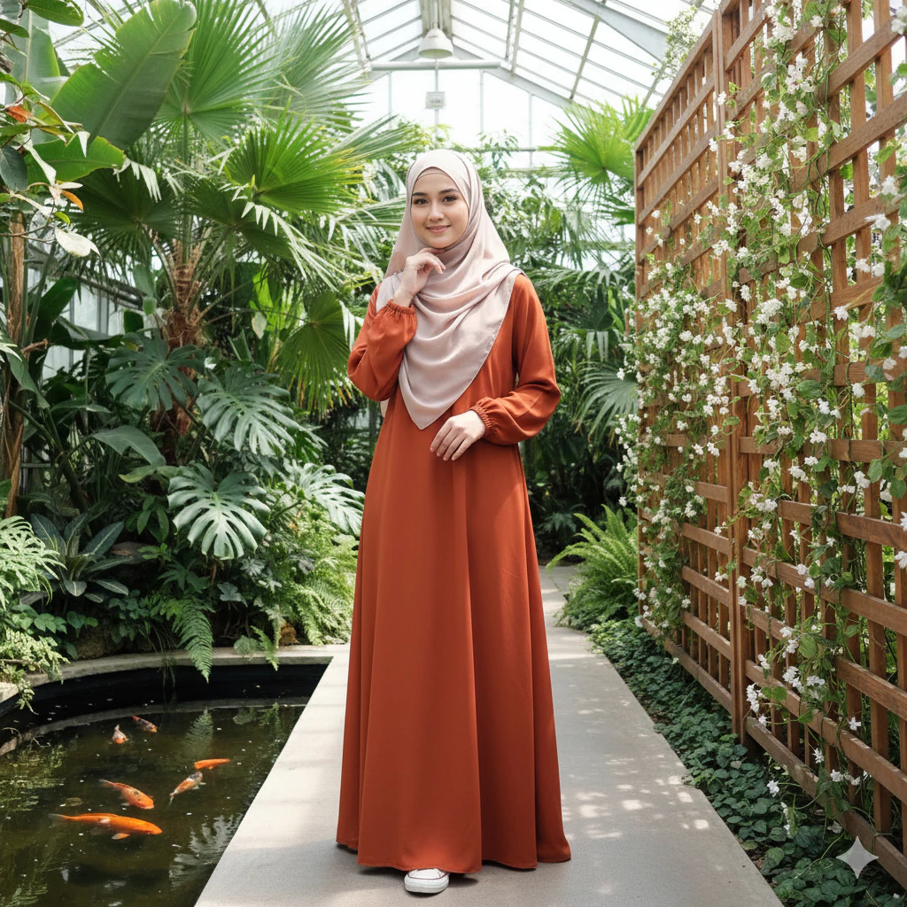 Gamis Abaya Polos Turkey Simple Elegan