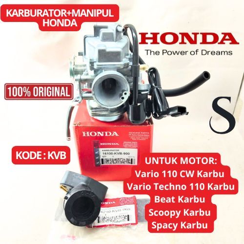 Jual KARBURATOR KVB + MANIPUL KVB ASLI 100% HONDA MOTOR VARIO BEAT ...