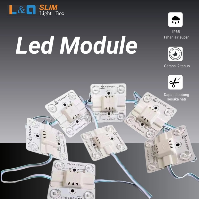 Jual [Garansi 2 Tahun] Led Module Lampu Modul 4 Mata AC 220V Indoor ...