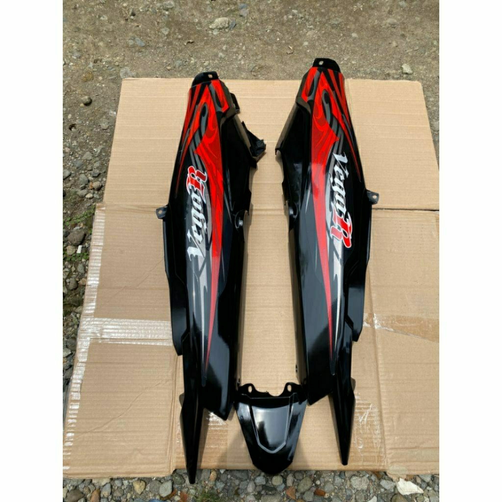 Jual Body Yamaha Vega R New Plus Striping 2008 2009 Merah | Shopee ...
