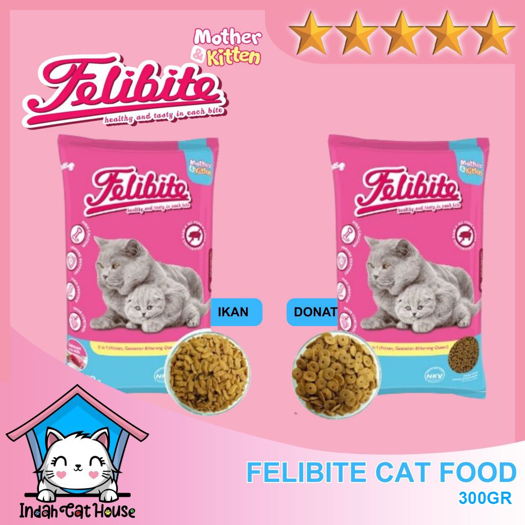 Jual NEW FELIBITE MOTHER & KITTEN Kibble Ikan dan Kibble Donut makanan ...