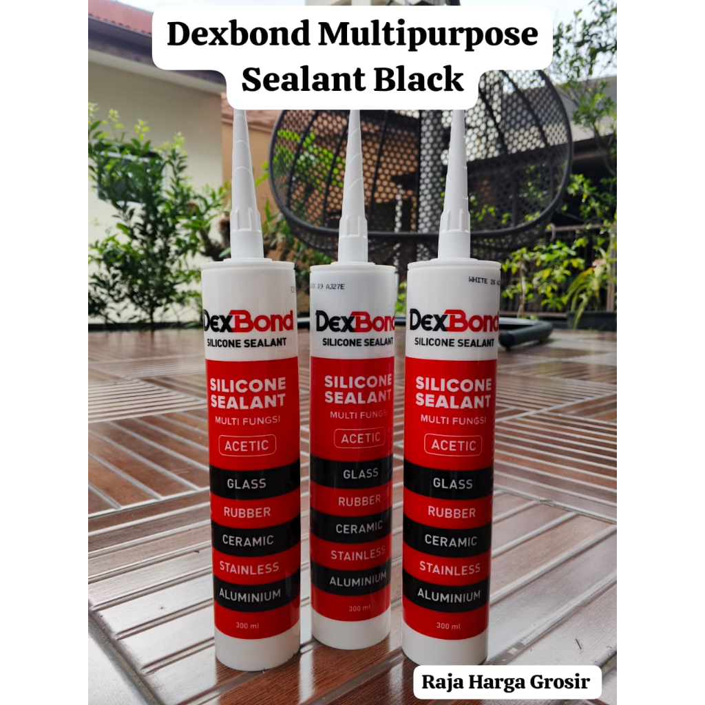 Jual Dexbond Lem Botol Sealent 300ml Multipurpose Clear Black White ...