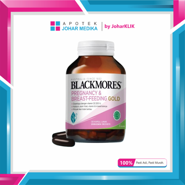 Jual BLACKMORES PREGNANCY & BREASTFEEDING GOLD BOTOL 60 KAPSUL | Shopee ...