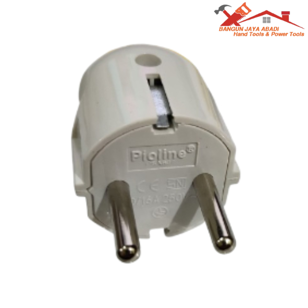 Jual Steker Arde Bulat Plug Adapter Colokan Listrik Kepala Bulat Putih ...