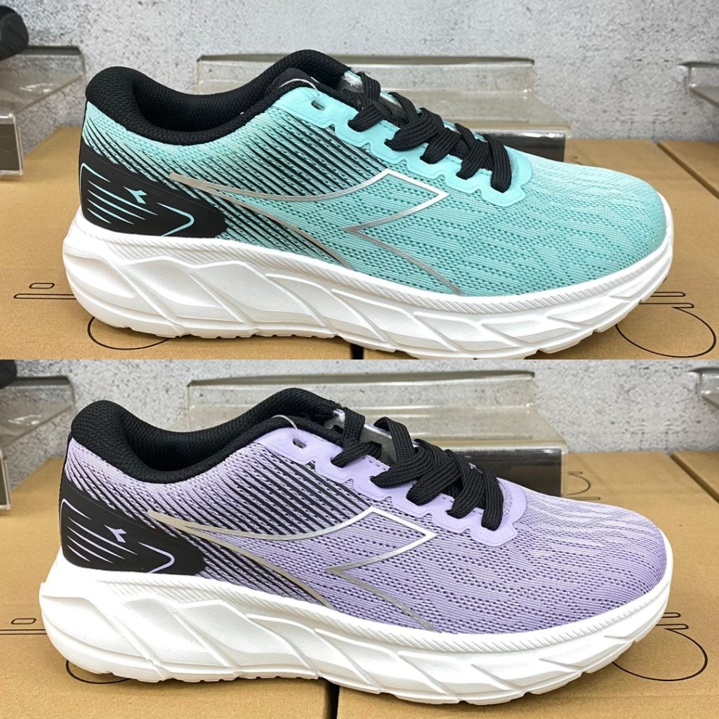 Jual DIADORA PACRO WOMENS RUNNING SHOES - AQUA & PURPLE | Shopee Indonesia