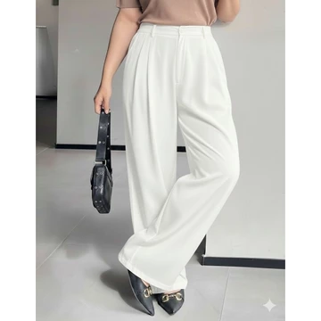 Kulot Loose Pants 332 Trousers Wanita Highwaist Jumbo Semiwool Premium Celana Kulot Wanita