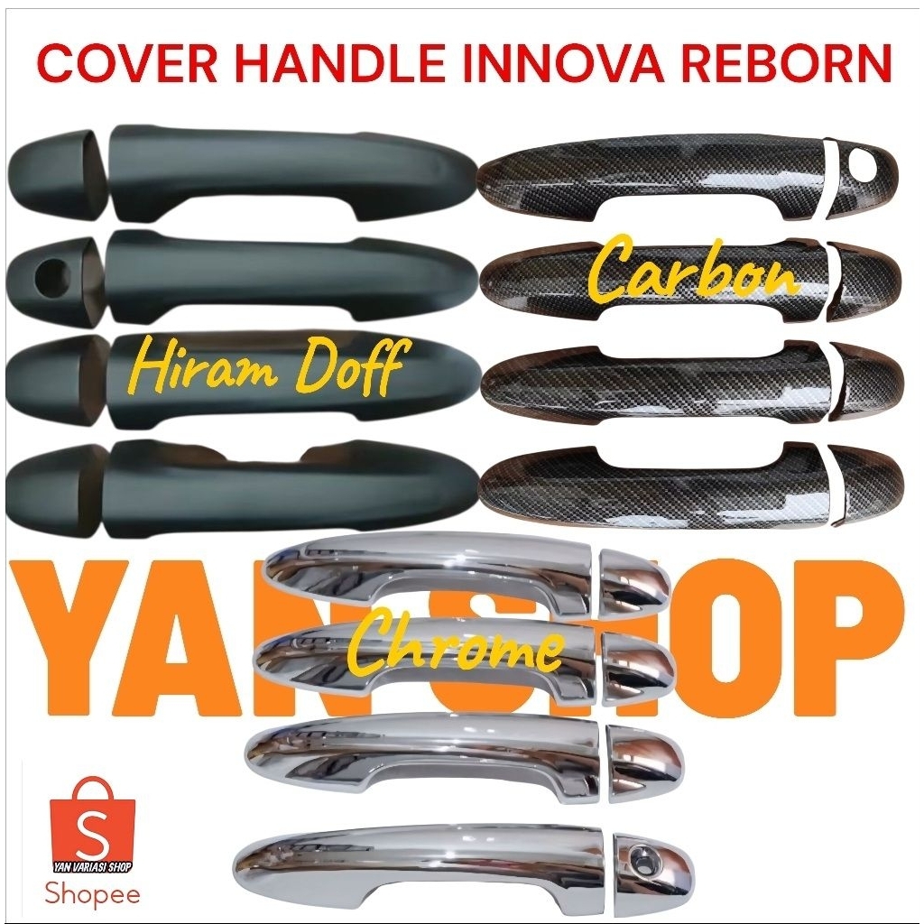 Jual Cover Handle Toyota All New INOVA Carbon Mobil INNOVA REBORN Tahun ...