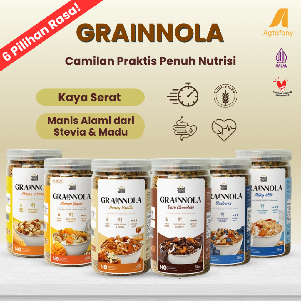 Jual Grainnola 500 gr Granola Premium Timur Tengah | Dark Chocolate