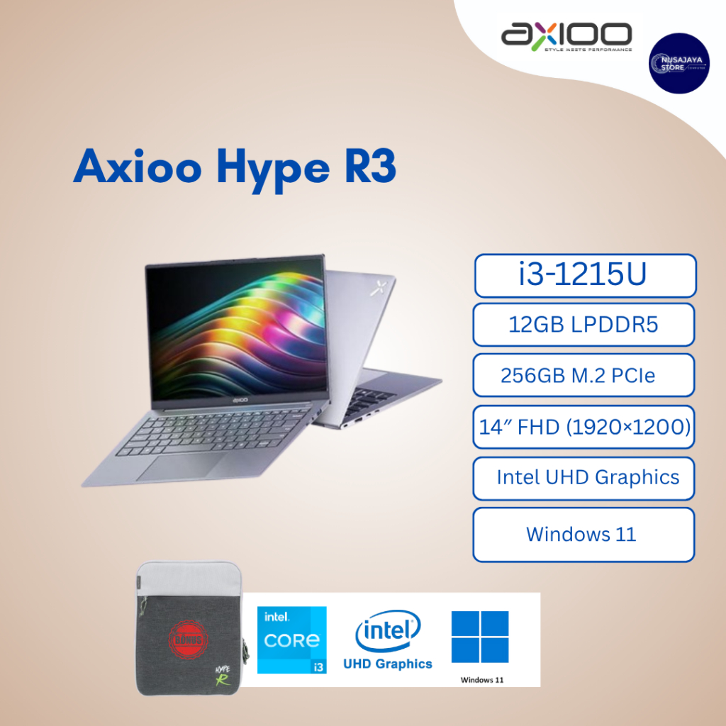 Jual HYPE-R3 Core i3-1215U /12GB /256GB /14