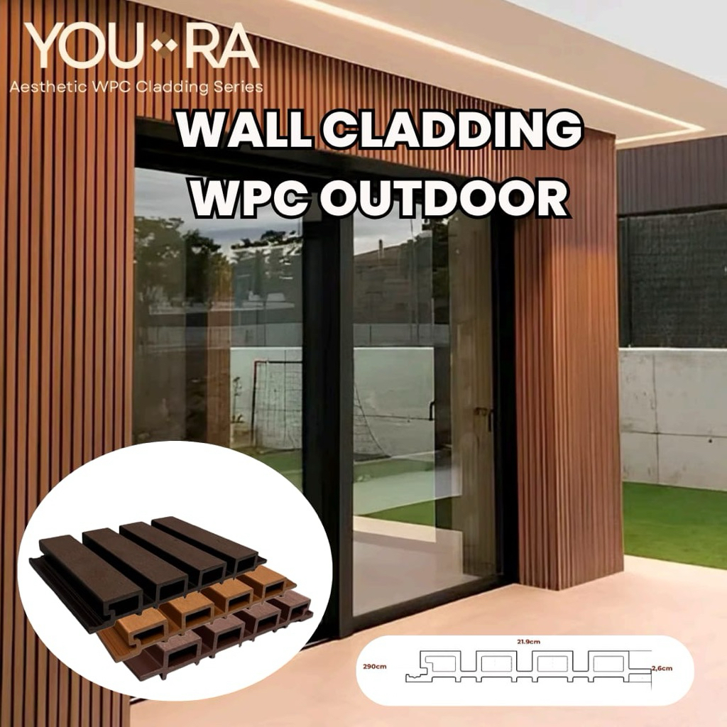 Jual WPC OUTDOOR CLADDING UV | WPC OUTDOOR PAGAR | WALL CLADDING SERIES ...