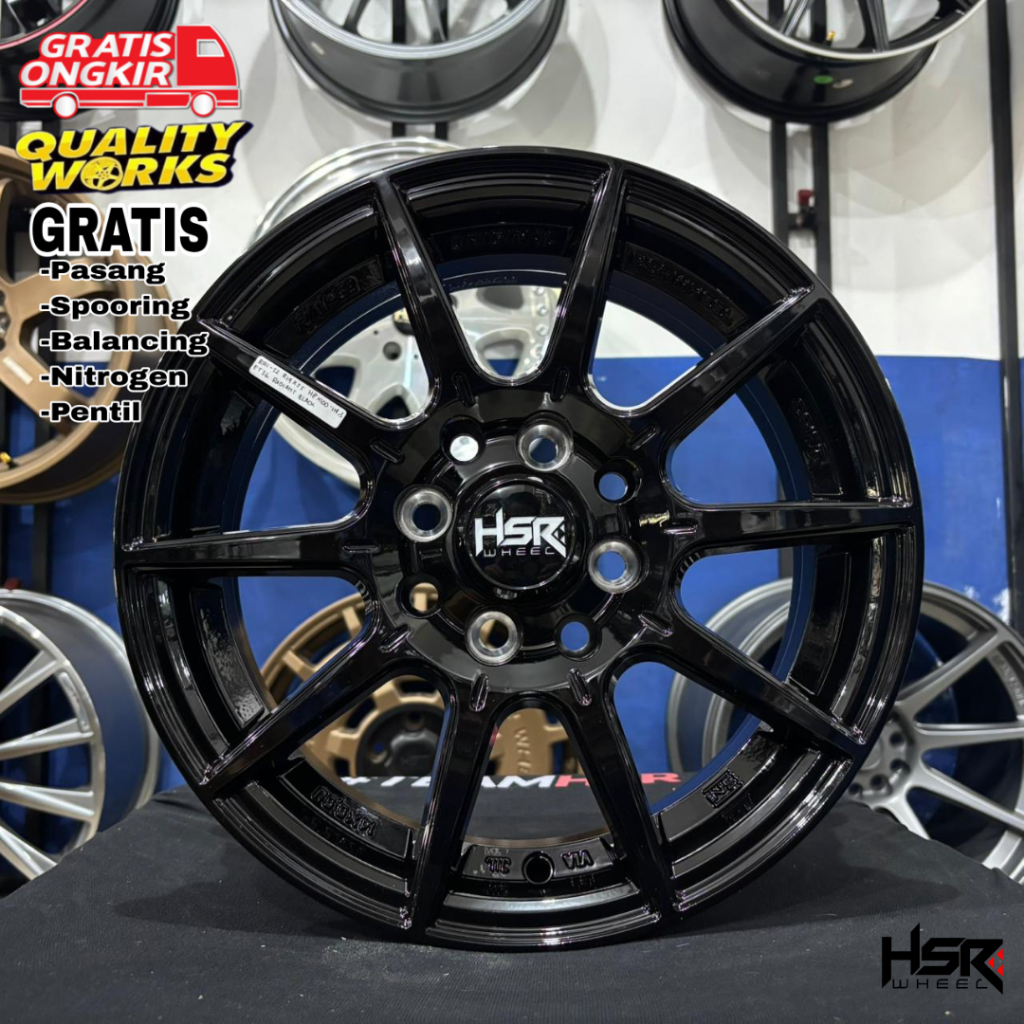 Jual HSR Wheel RAI-S2 Ring 14 Velg Mobil Racing Wuling Airev Sigra ...