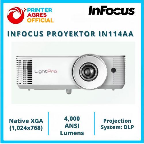 Jual INFOCUS PROYEKTOR IN114AA PROJEKTOR XGA 3.800 Lumens ( WHITE ...