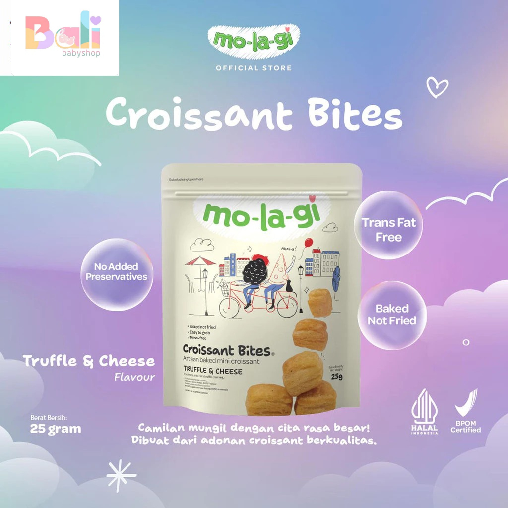 Jual Molagi - Molagi Croissant Bites 25gr - Cemilan Bayi | Shopee Indonesia