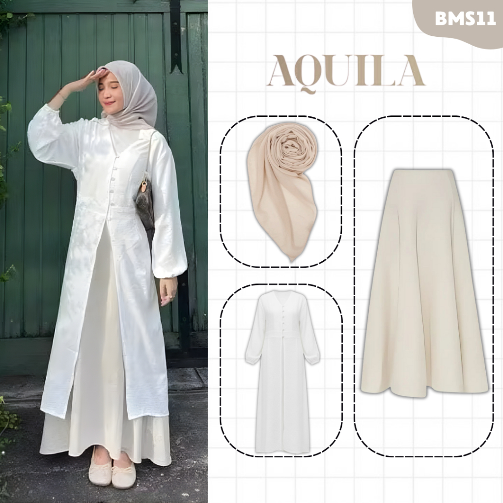 Jual Oneset 3in1 Korean Style {Yana Long Tunik,Rok Joda,Bella Square ...