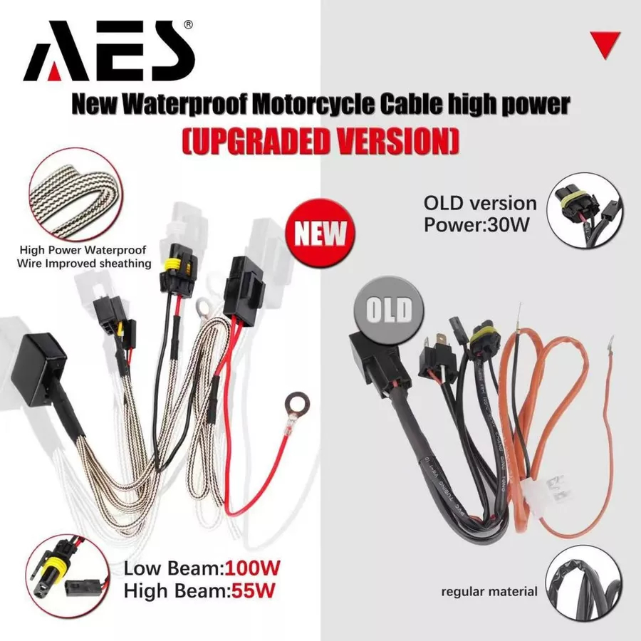 Jual Kabel relay set PREMIUM biled MOTOR MOBIL H4 12V biled AES ...