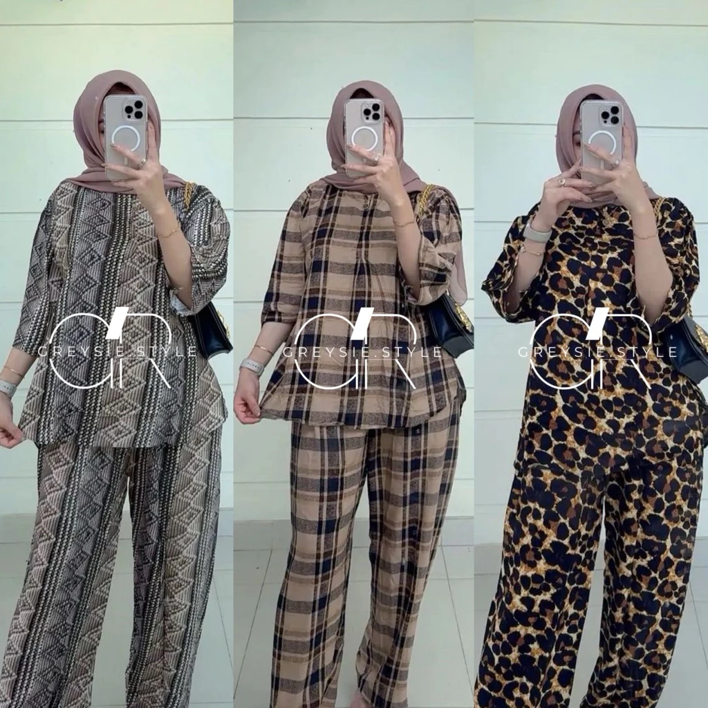 Gambar 7 Oneset Rayon Wanita Premium Busui Friendly Korean Style