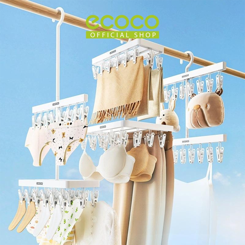 Jual ECOCO Multi-Clip Drying Rack - Rak Jemuran Multi Jepit / Rak Jemur ...