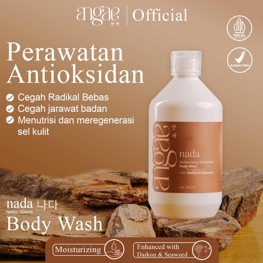 Jual Angae Body Wash - NADA 300ML Ekstrak Daikon & Seaweed untuk ...