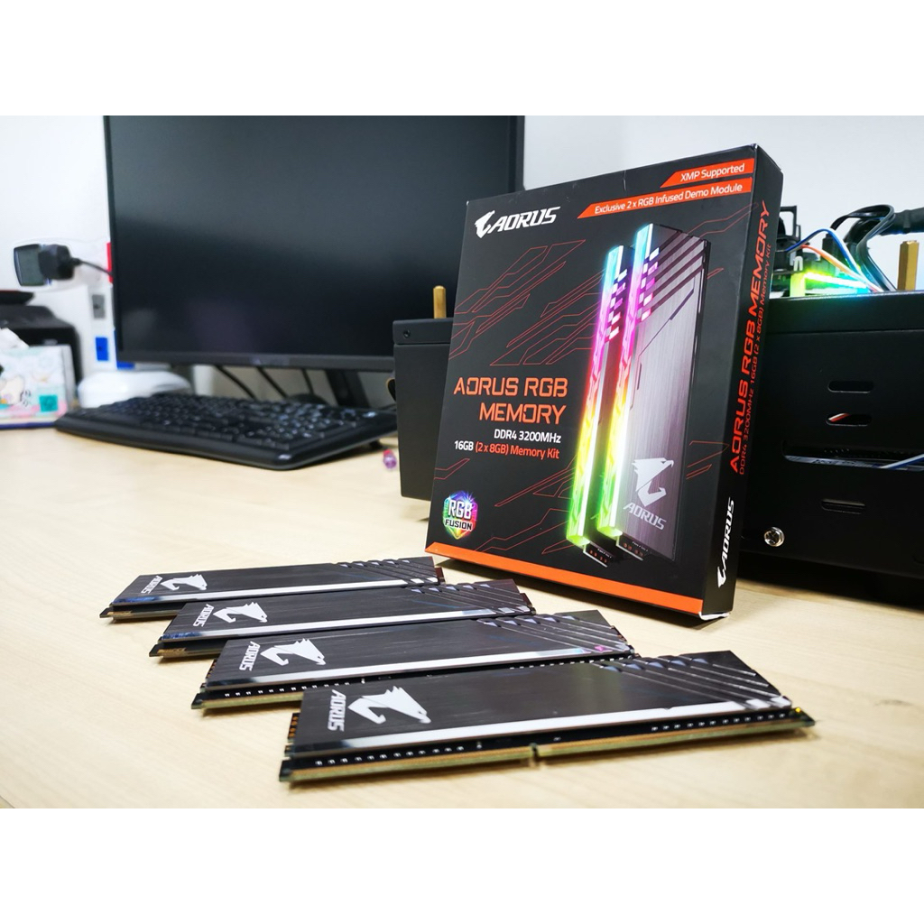 Jual Aorus RGB Ram + Dummy Module 16GB (2 x 8GB) DDR4 3200Mhz , XMP ...