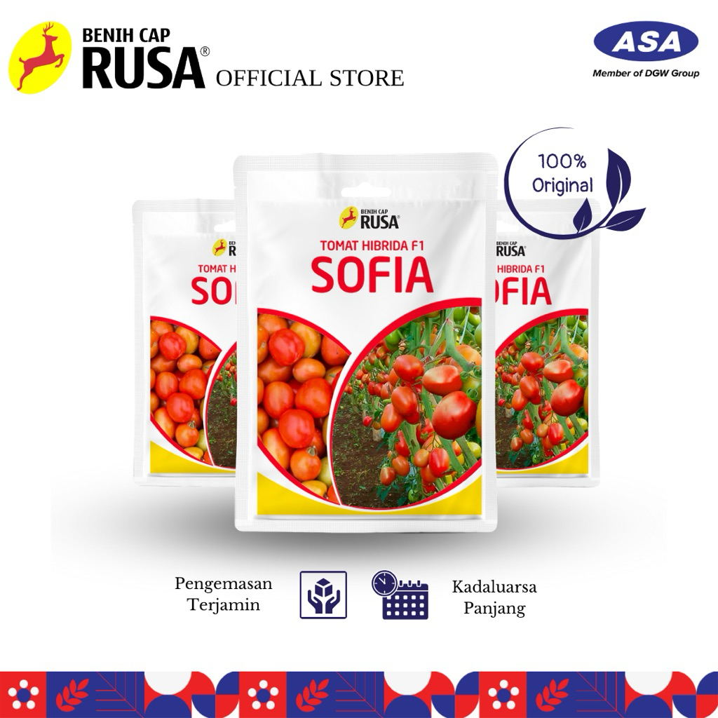 Jual Benih Cap Rusa - 3500 BENIH BIBIT BIJI TOMAT INDETERMINATE SOFIA ...