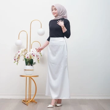 Rok Mermaid Skirt Maxi Satin Premium Jumbo Korean Style Elegan Bahan Adem
