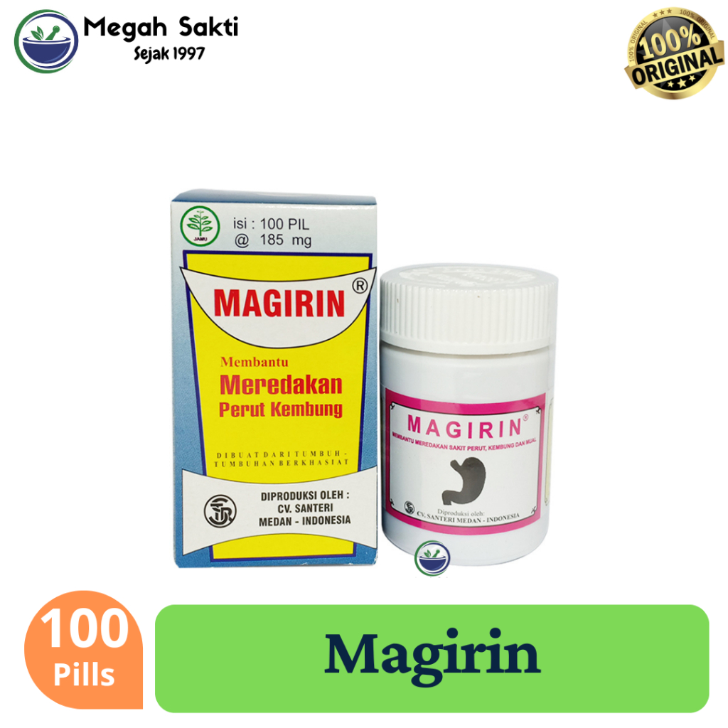 Megah Sakti - Magirin Obat Sakit Lambung - Pereda Nyeri Maag Dan Ulu Hati SANTERI
