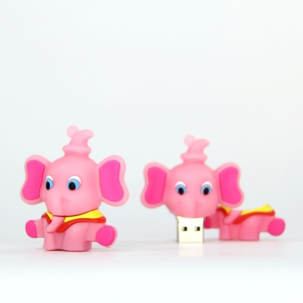 Jual 31. flashdisk bentuk gajah 32GB warna pink | Shopee Indonesia