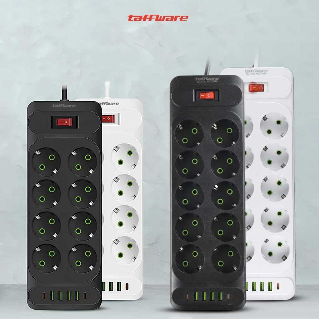 Stop Kontak Premium Tahan Api Multifungsi 3 - 10 Plug Wireless Usb Type C 10a 25 - foto 3