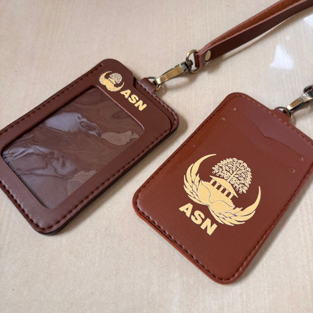 Jual Id Card Kulit ASN Model Terbaru Bervariasi Warna | Shopee Indonesia
