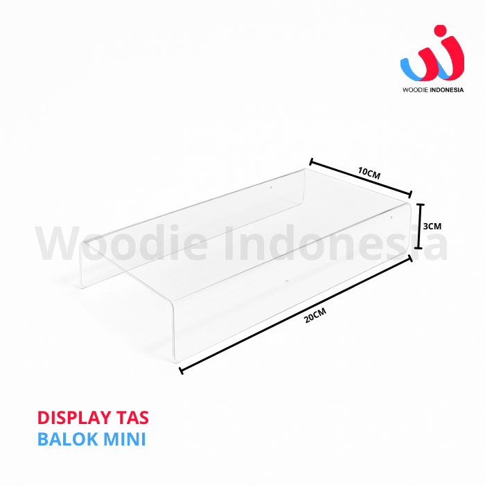 Jual Display Akrilik Tas/Sepatu Model Balok Display Serbaguna 3 Susun ...