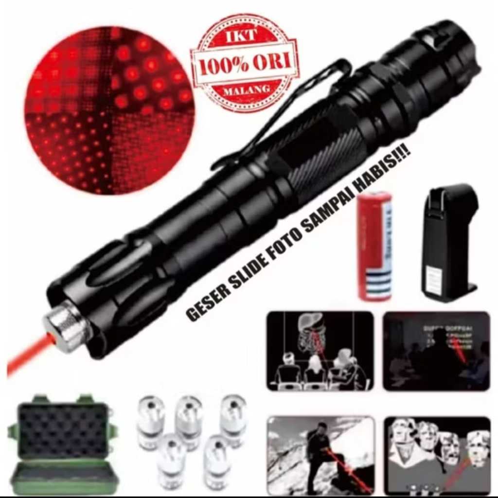 Jual Pointer Laser Merah Original Pabrik Malang Yang Terkenal | Shopee ...