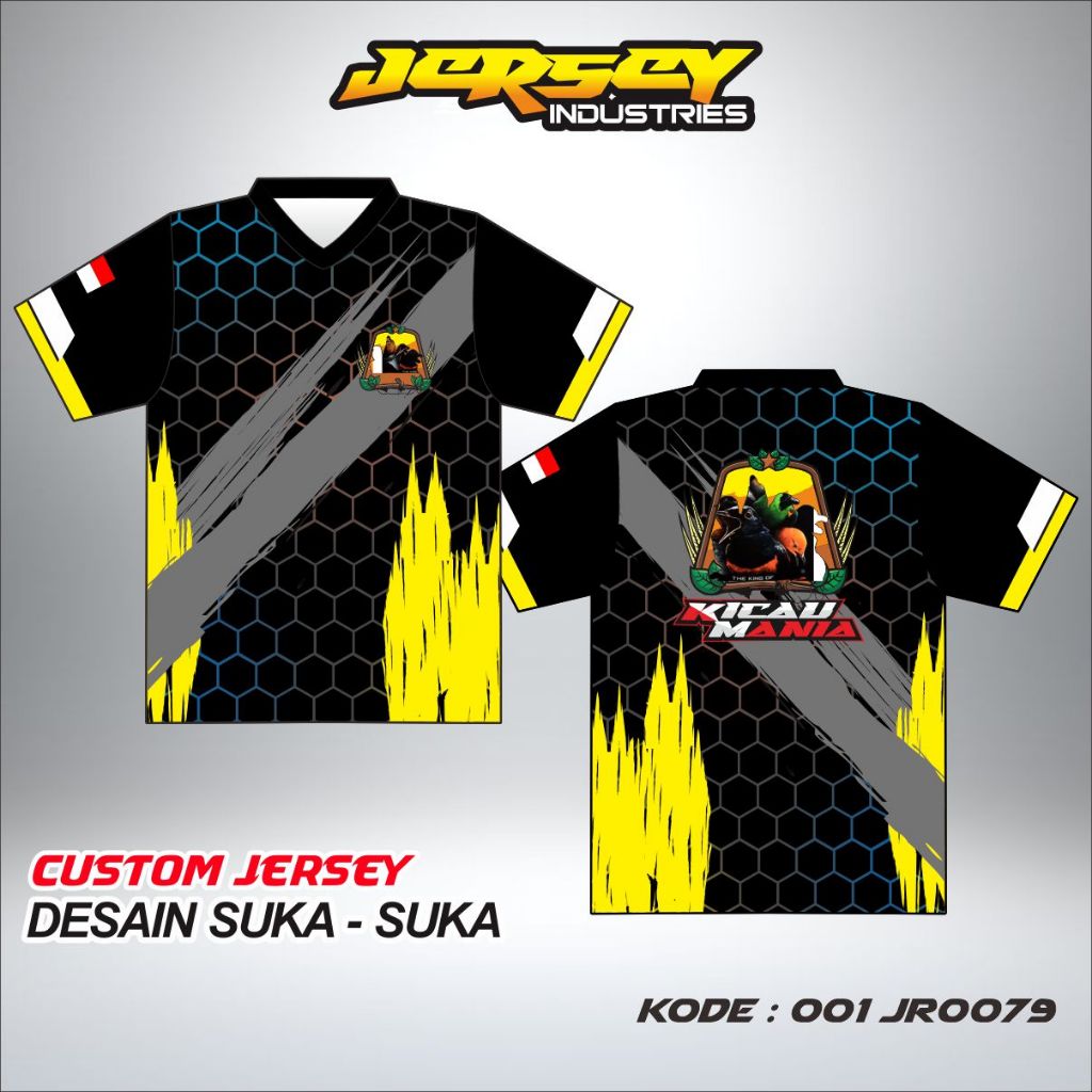 Jual Custom Jersey Burung Kicau Desain Keren, Bisa Ubah Nama Dan Nomor ...