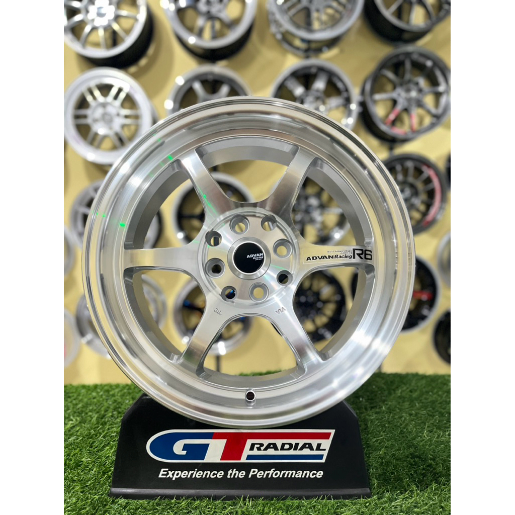 Jual velg advan R6 r16 full polish leebar 7 et42 kondisi baru | Shopee ...