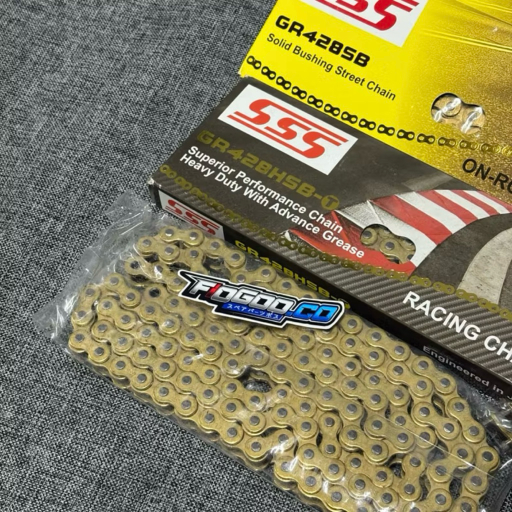 Jual RANTAI SSS RACING GOLD 428 SB DAN 428 HSBT PANJANG 130L COCOK ...