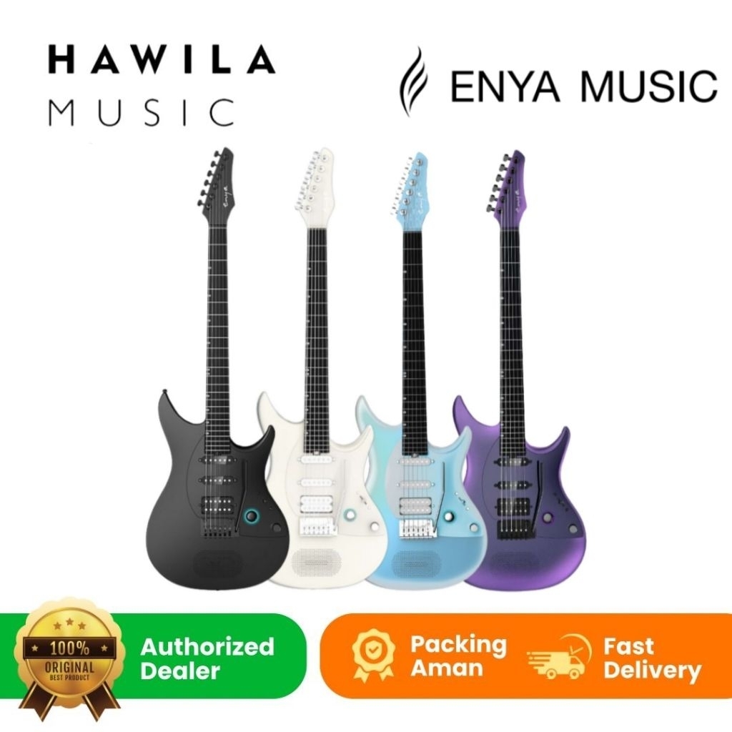 Gitar Enya Inspire Smart Guitar Electric Enya Inspire Plus Bag Plus Effect 24 Fret