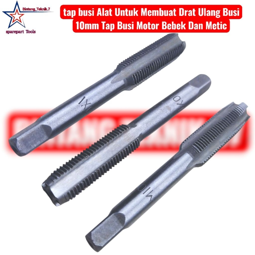 Jual tap busi Alat Untuk Membuat Drat Ulang Busi 10mm Tap Busi Motor ...