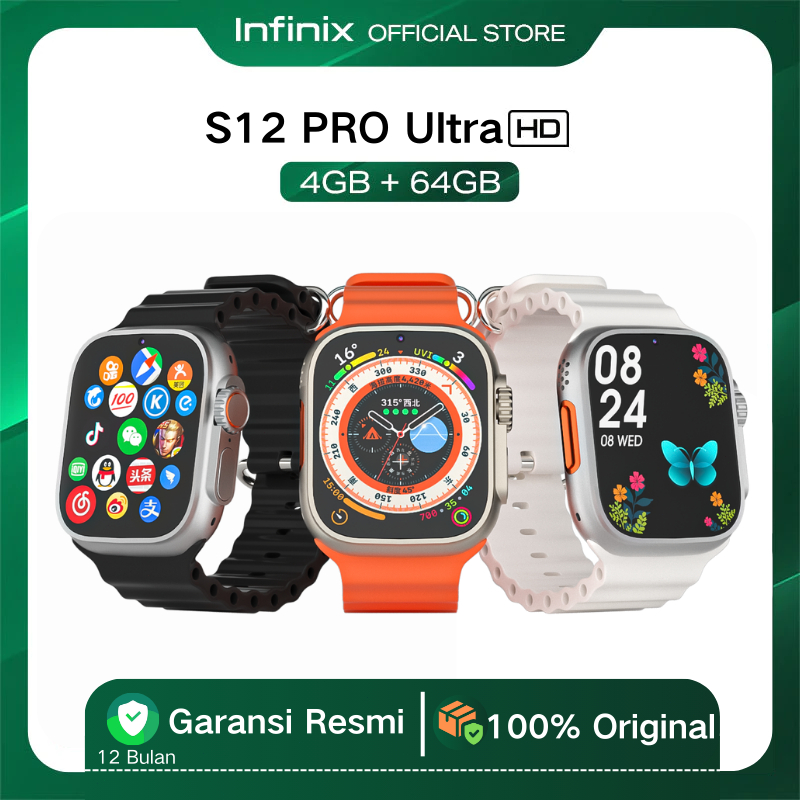 Jual INFINIX 4G Samrt watch S12 ULTRA Original with 2.01
