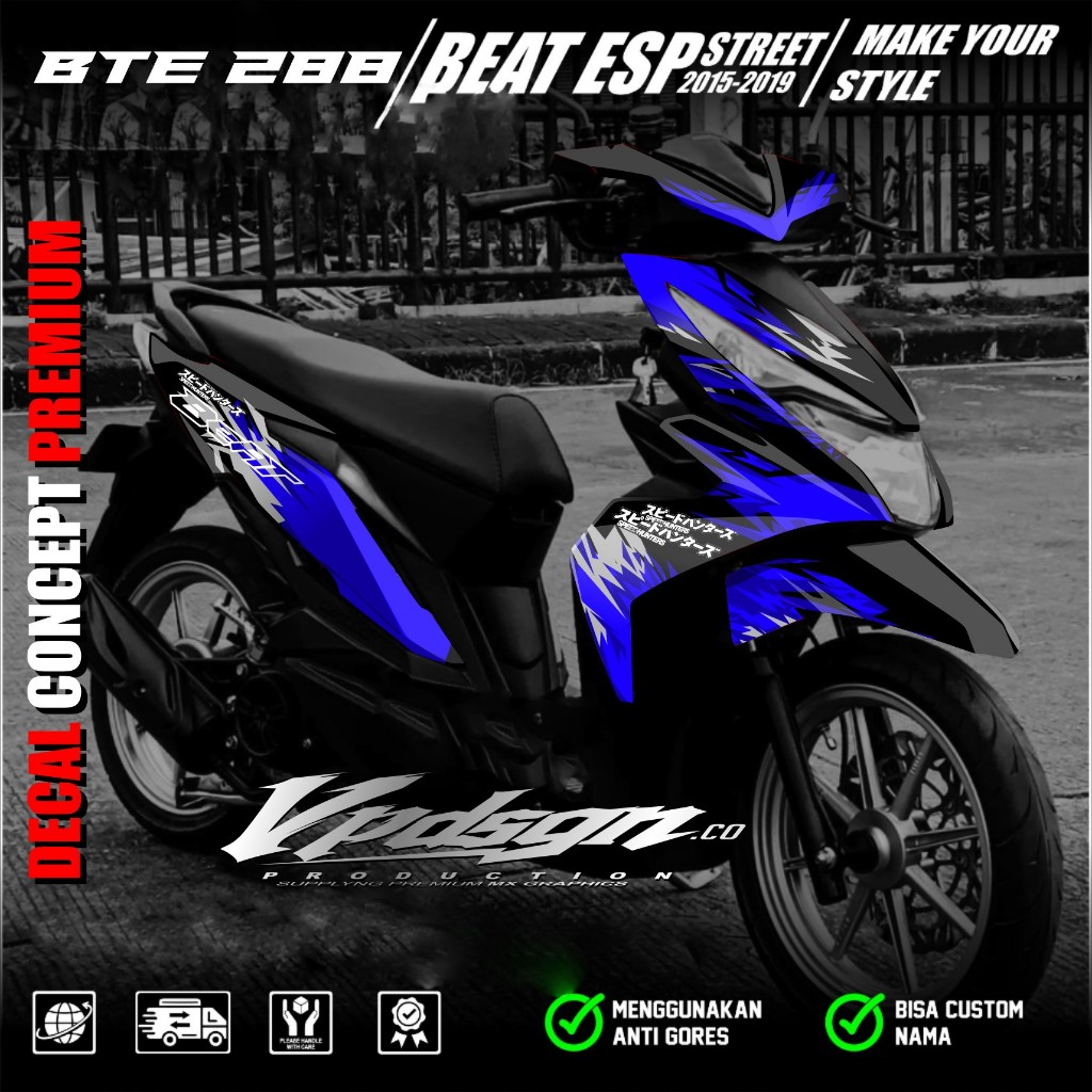 Jual Decal Sticker Beat Esp 2016-2019 Beat Street Full Body ...
