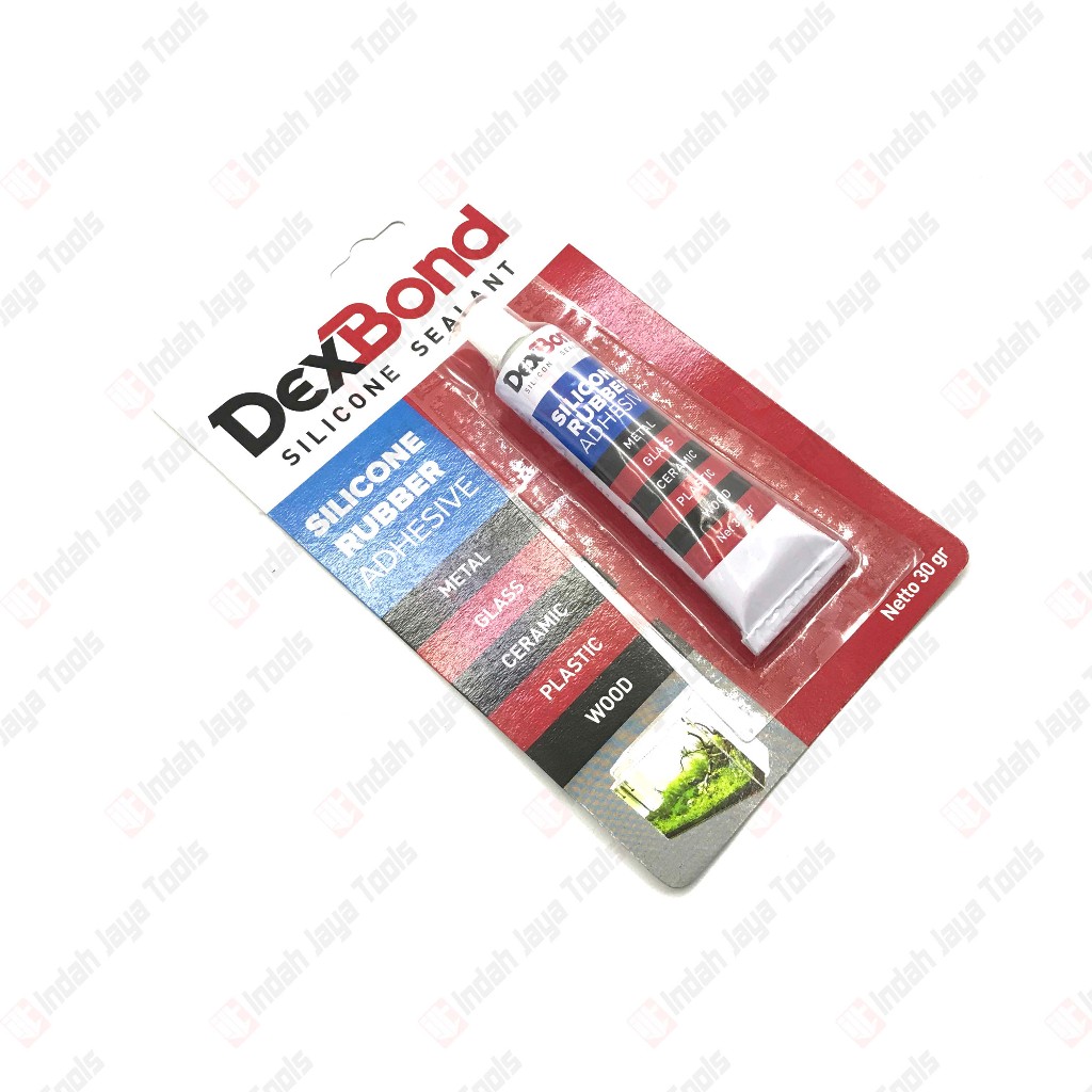 Jual DEXBOND Silicone RUBBER 30 GRAM - Lem Kaca Sealant Bening Aquarium ...