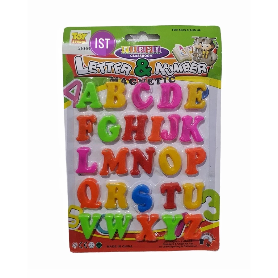 Jual GT Mainan Letter and Number Magnetic First Classroom HURUF No 5866 ...