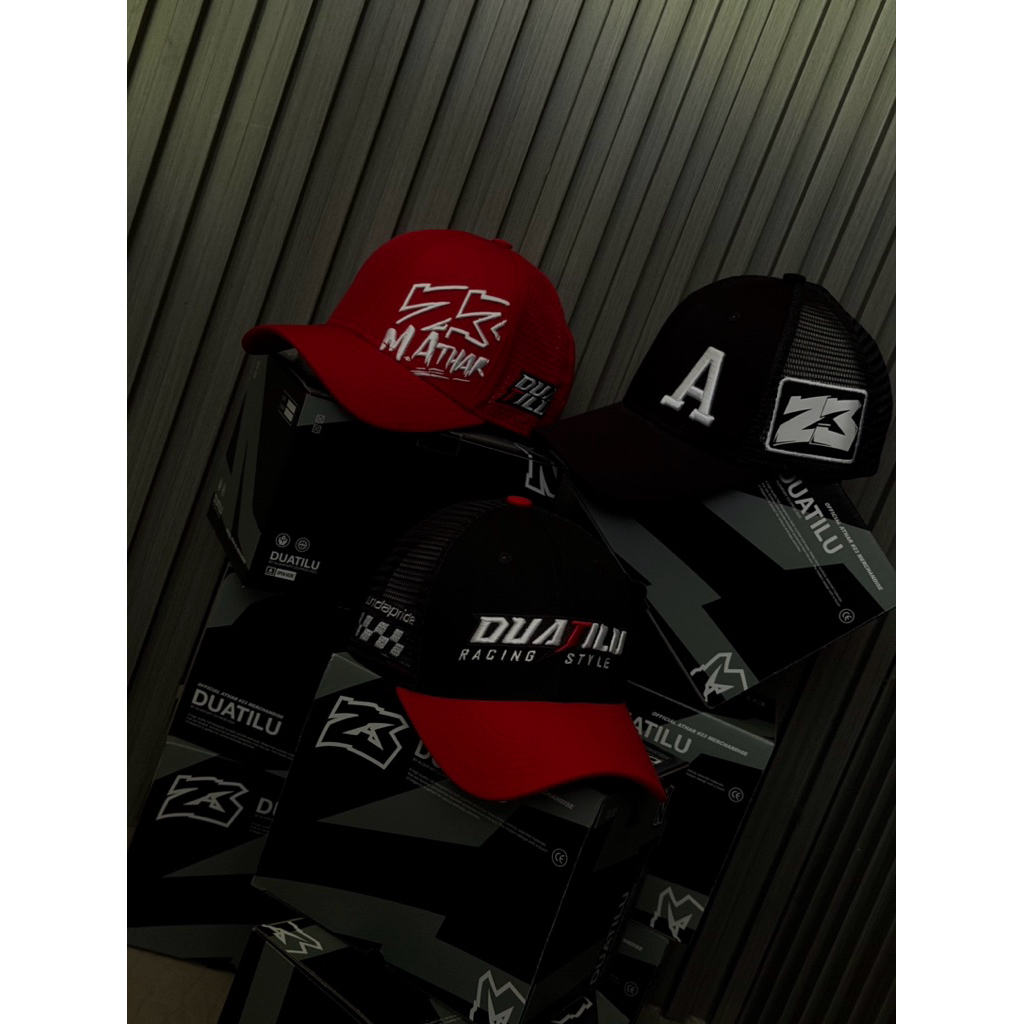 Jual TOPI RACING STYLE BLACKRED | Shopee Indonesia